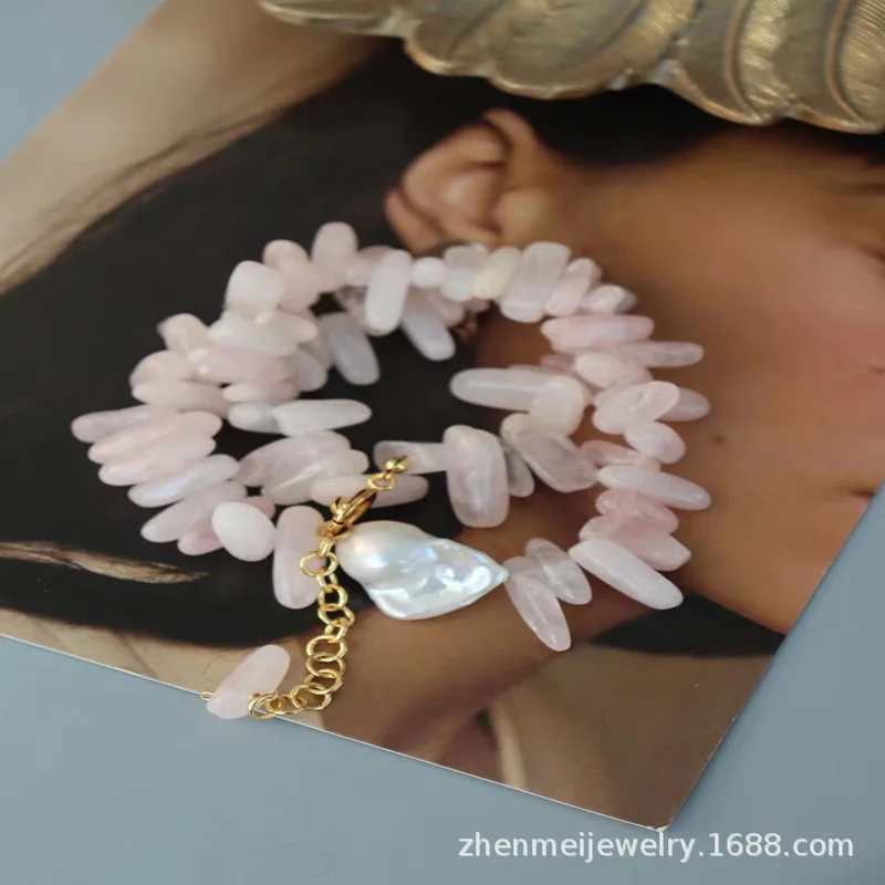 

Mid-Ancient Heavy Natural Jade Baroque Pearl Necklace