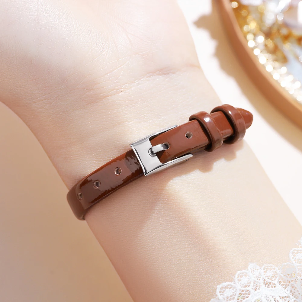 GEDI New Love Shaped Ultra-thin Women Watches Luxury Brand Waterproof Leather Strap Ladies Fashion Quartz Wristwatch Woman Clock