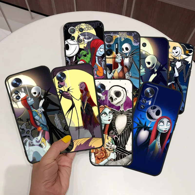 

Nightmare Before Christmas For Xiaomi Mi 12 11 10 11T 10T 9T 9 Note 10 Ultra Pro Lite TPU Soft Silicone Black Phone Case