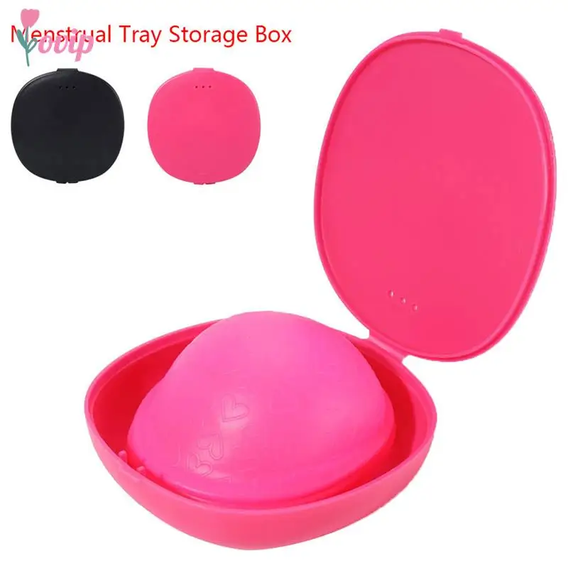 

1PC Plastic Woman Menstrual Cup Storage Box Container Portable Soap Holder Case For Outdoor Travel Use Organizer
