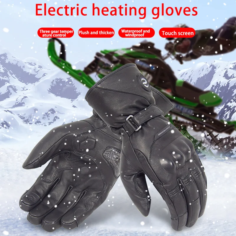 

S-Xxl Electric Heated Motorcycle Riding Gloves Autumn Winter Thick Warm Full Finger Gloves Ski Gloves for Motorcycle Riding