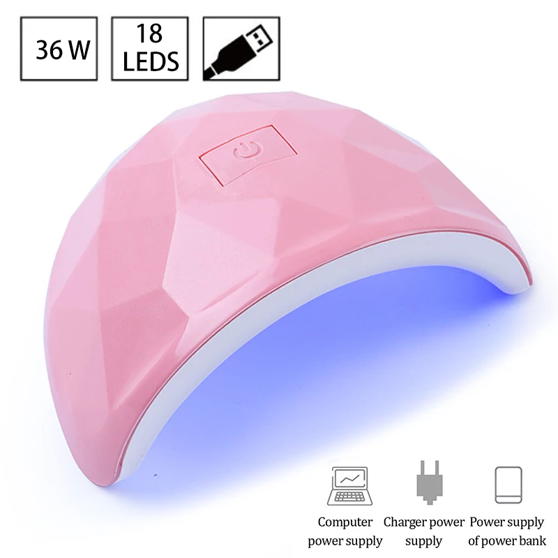 

Uv Led Nail Lamps 36W Professional Led Uv Lamp Nail 18 LEDS Gel Polish Professional Nails Equipment All for Manicure 1Pc