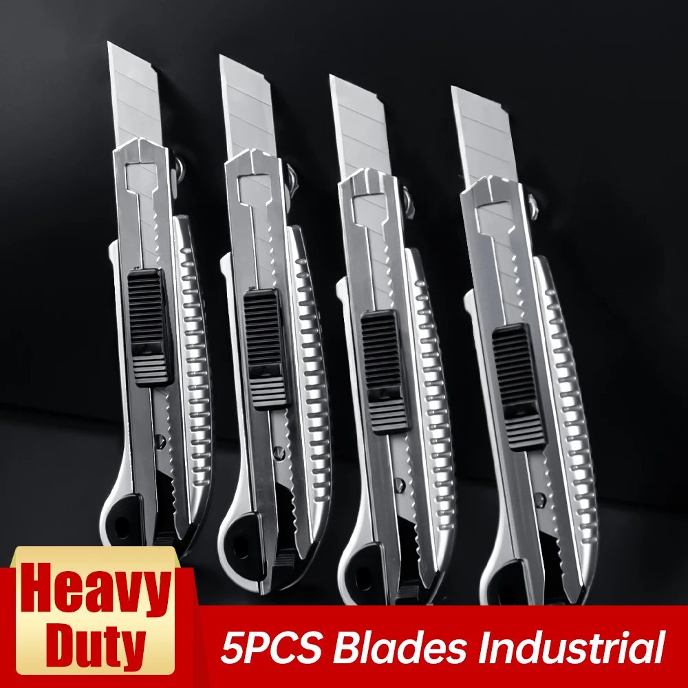 Универсальный нож промышленный сверхмощный резак лезвие 5 шт. хранилище толщина 0