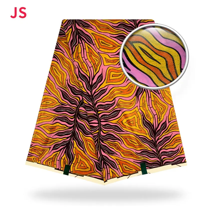 

Цветная блестящая ткань из хлопка, материал Анкары батик, хорошее качество, восковая швейная одежда