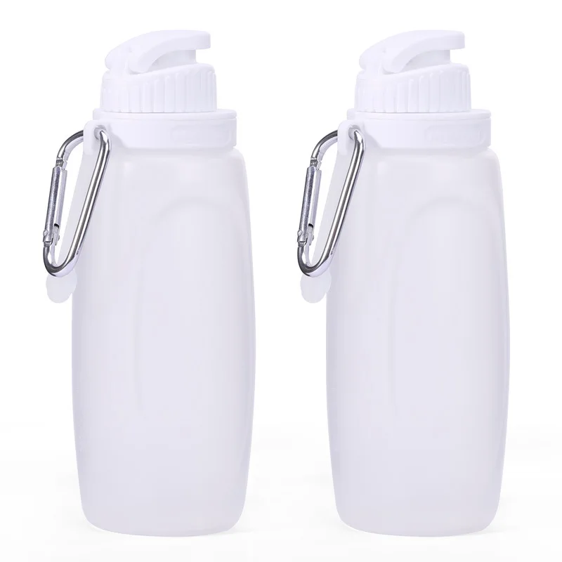 

0.5l Folding Portable Travel Cup Silicone Water Bottle High Temperature Resistant Water Cup Outdoor Sports Cycling Water Bottle