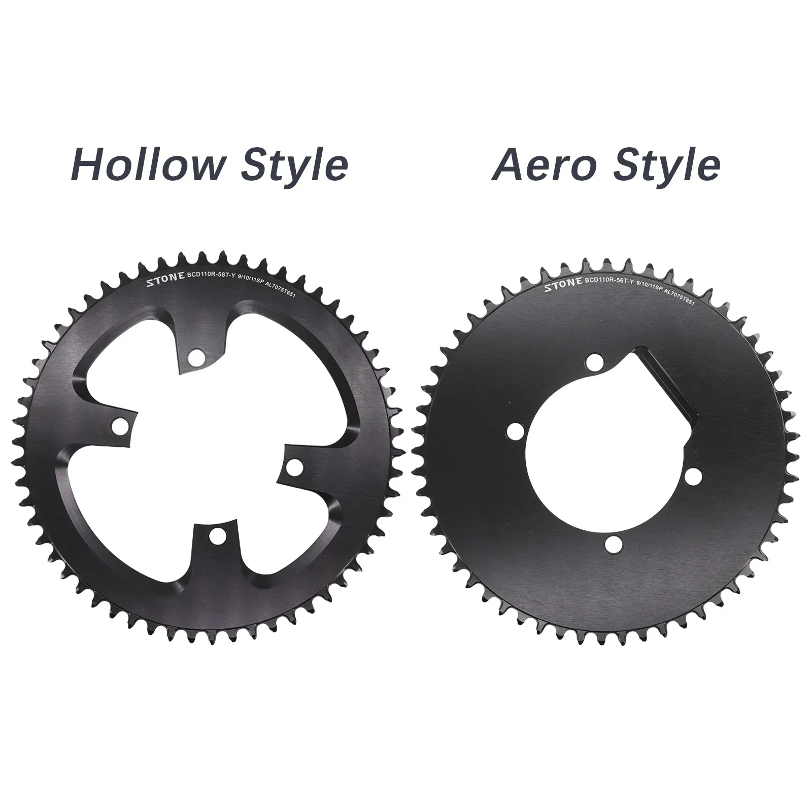 Круглая звездочка Stone 110 BCD для шоссейного велосипеда Shimano 105 R7000 R8000 R9100 34T 36T 38T 40T 48t