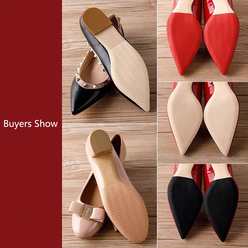 Rubber Sole Replacement Protector for Shoes Repair High Heels Shoes Outsole Insoles for Women Ground Grip Self-Adhesive Patch