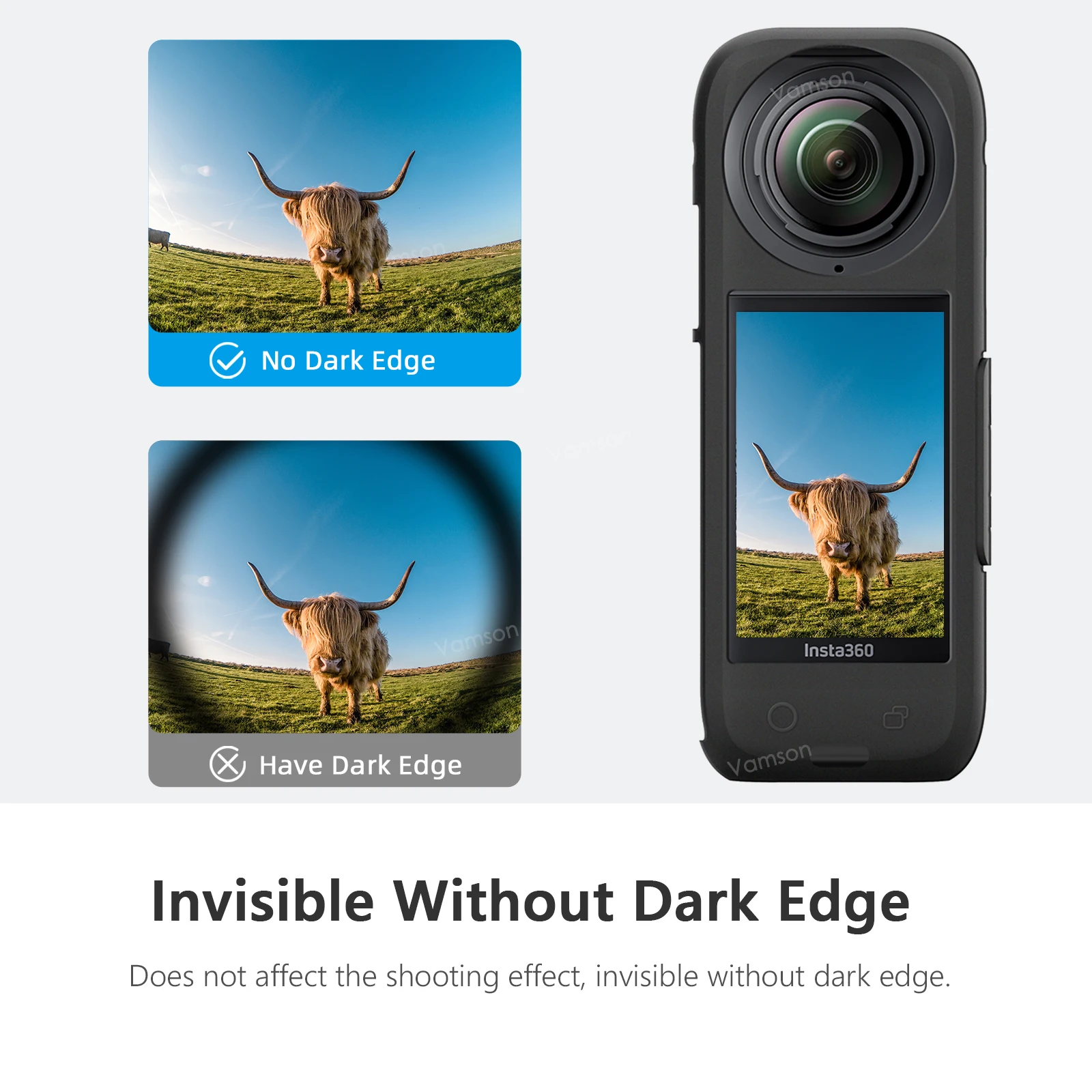 Фото Мягкий силиконовый чехол Vamson для Insta360 X4, противоскользящий пылезащитный силиконовый защитный чехол для Insta 360 X4, аксессуары для камеры №4