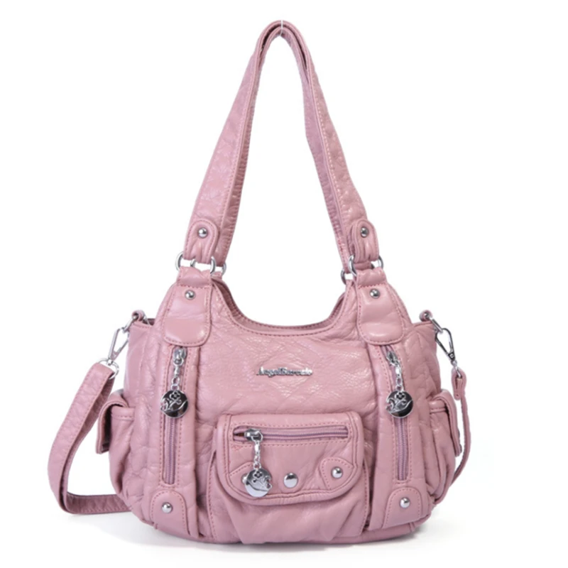 

Ladies Pu Shoulder Bag 11 Styles Zippers Female Handbag Fashion Female Causal Small Crossbody Bags