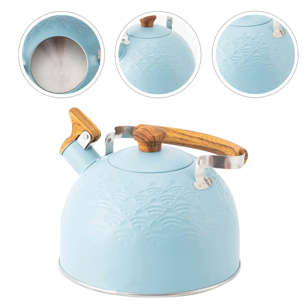 

Kettle Water Pot Tea Whistling Stovetop Boiling Boiler Teapot Coffee Hotstainless Steel Loud Stove Handle Pour Overkettles