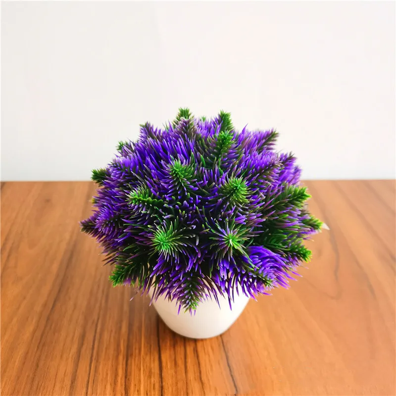 

Pine Needles Bonsai Artificial Flower Simulation Green Plants Fake Potted For Home Festival Greening Decoration Small Ornaments
