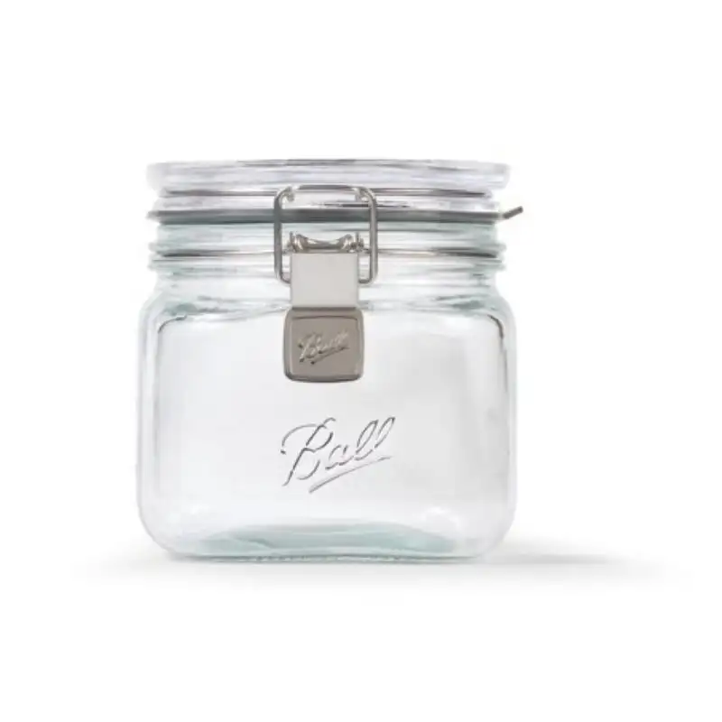 

Jar, Glass Storage Jar, Quart