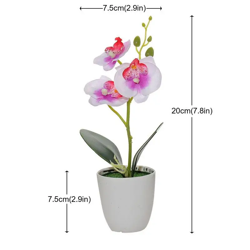 Искусственная бабочка Орхидея бонсай искусственный цветочный горшок украшение