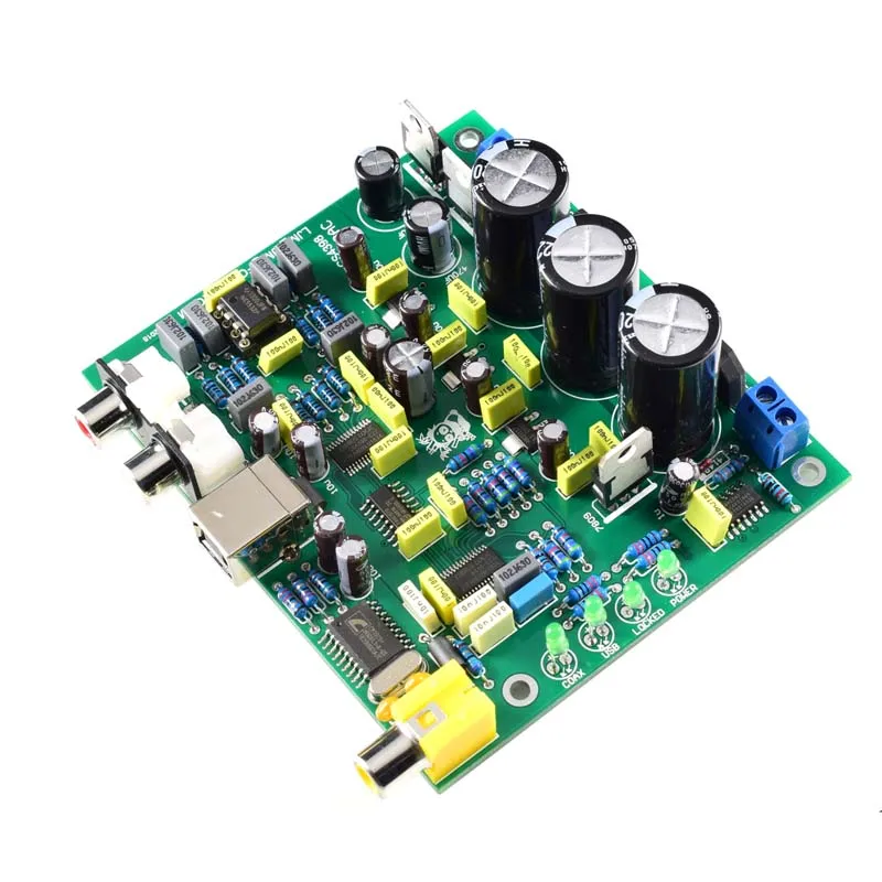 DLHiFi LJM CS4398 CS8416 DAC с USB коаксиальным входом 24 бит 192K декодер DIY Kit готовая плата для