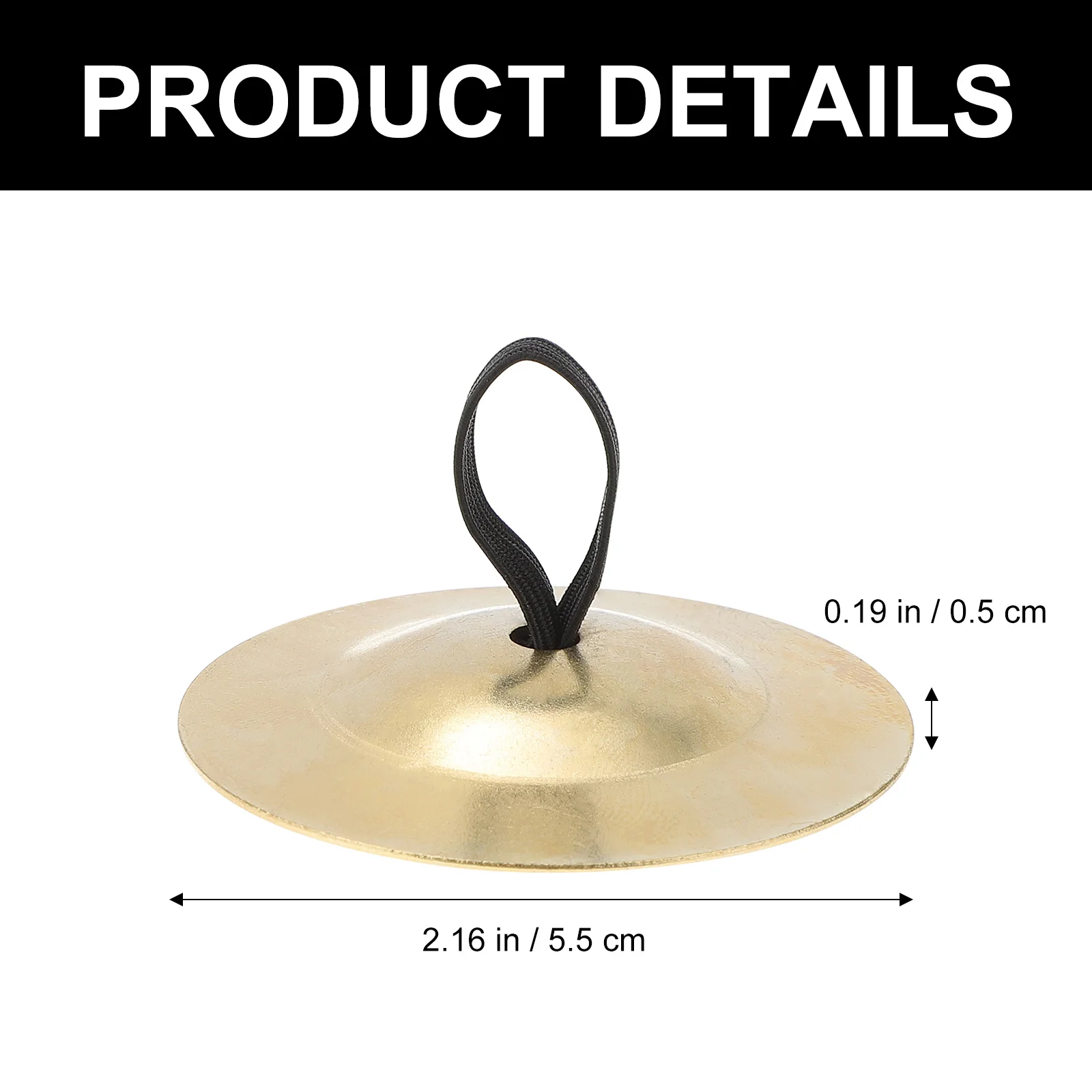 6 Pcs Percussion Cymbal Finger Dancing Props Brass Musical Instrument Zills Golden Child