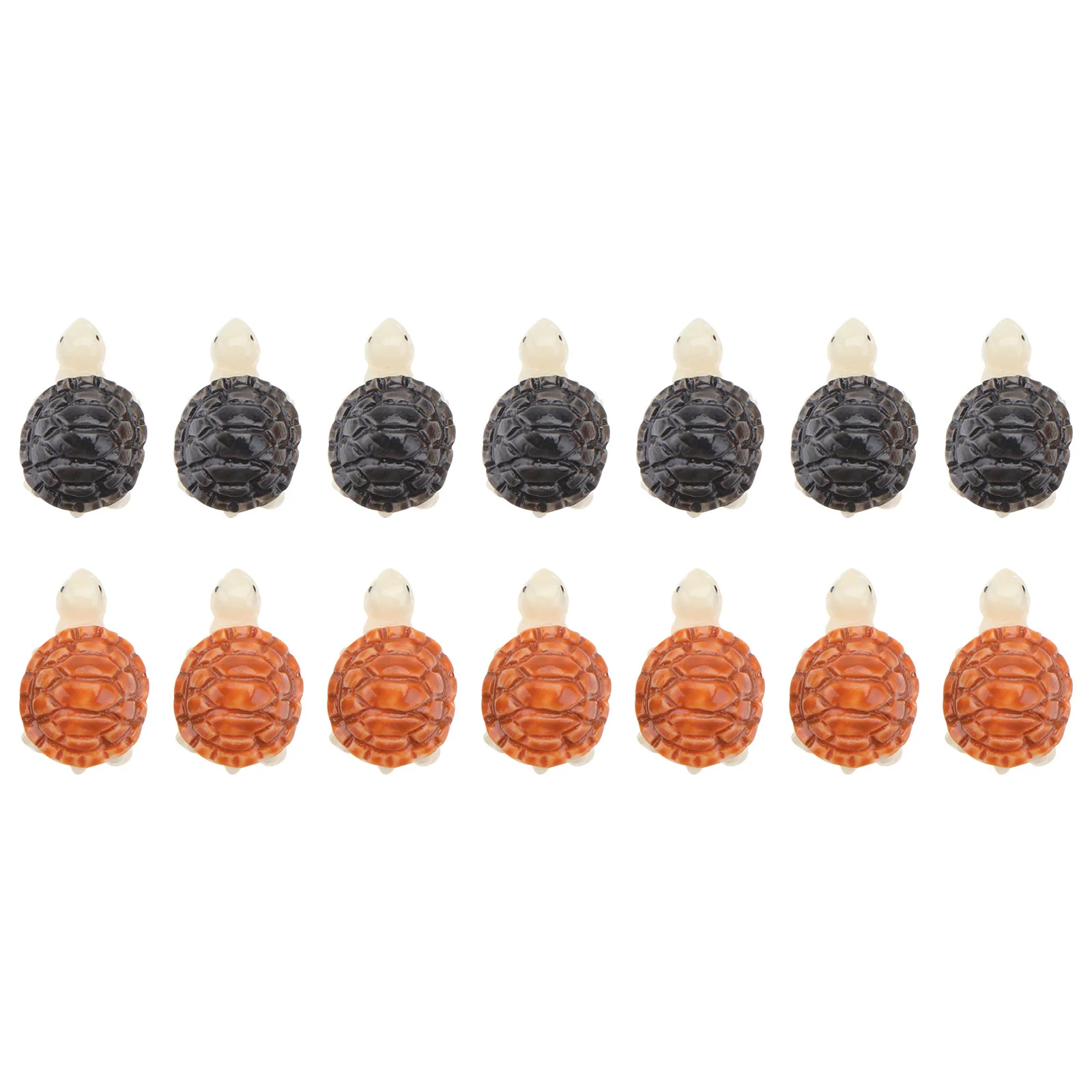 

16 Pcs Turtle Ornament Model Decor Mini Cake Toppers Adorn Toy Micro Fake Simulation Animal