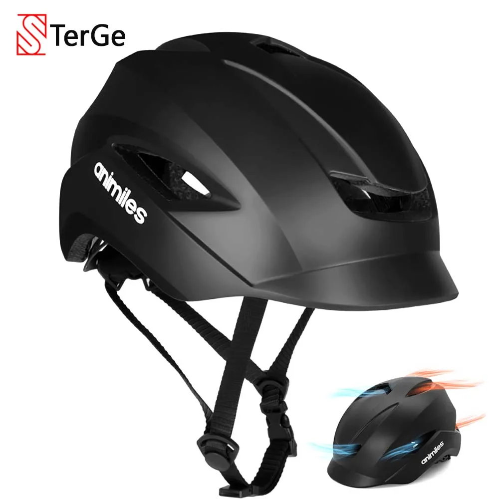 

57-61cm Bicycle Helmet Men Women Safety Motorcycle Road Bike Electric Scooter Helmets Cycling MTB Cap Removable Washable Liner