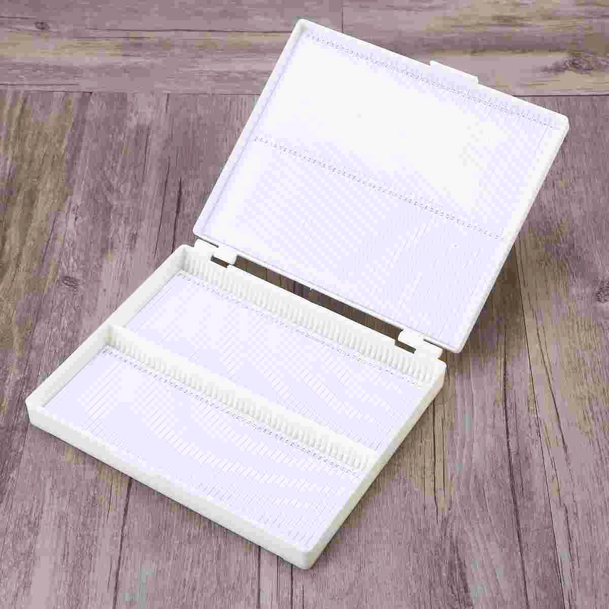 

Microscope Slide Box Pathology Biological Plastic Lined Durable Holds Up to Slides Bio Slice Box Slice Cassette