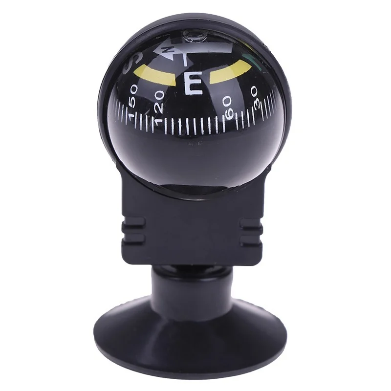

New Outdoor Camping 360 Degree Rotating Waterproof Car Navigation Spherical Car Compass with Suction Cup