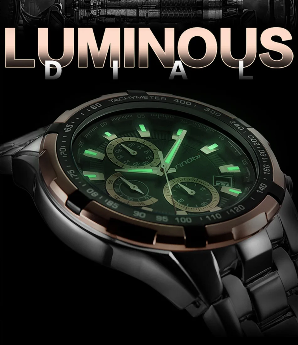 Фото 2024, популярные многофункциональные деловые мужские часы со стальным ремнем, модные водонепроницаемые наручные часы, кварцевые часы для мужчин, новинка №3