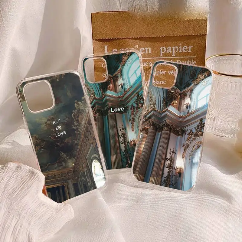 

Palace of versailles The Creation of Adam Phone Case Transparent soft For iphone 12 11 13 14 x xs xr pro max mini plus