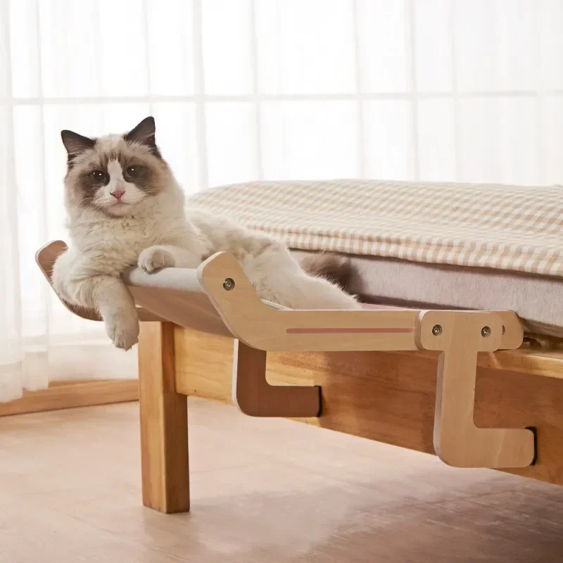

Bed Hanging Easy Hammock Mat Hanging Quality Cat Bedside Fabric Washable Supplies Winter Nest Bed for Window Season Pet