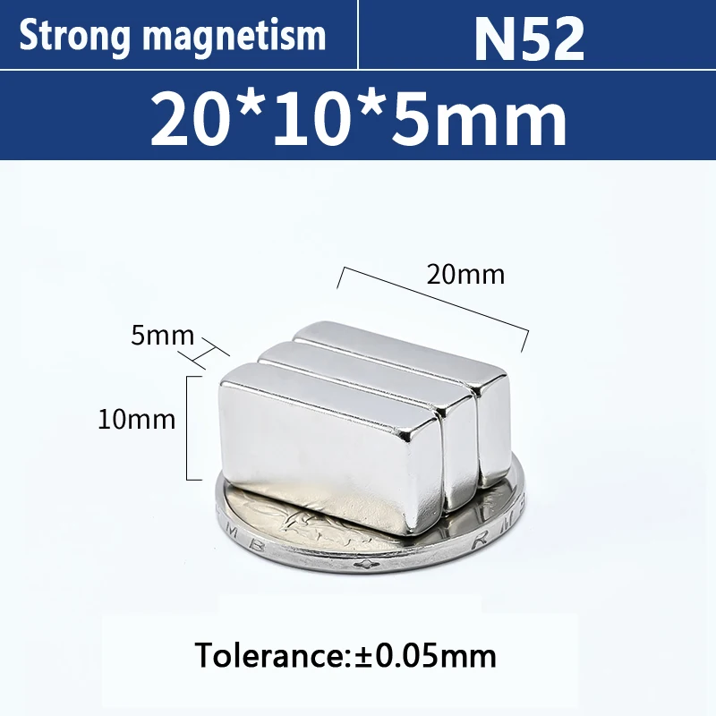 N52 20x10x4 20x15x5 25x10x3 25x10x5 30x10x2 30x10x3 30x10x4 30x5x5 30x5x3 30x10x5 30x15x5 мм Блок прямоугольных