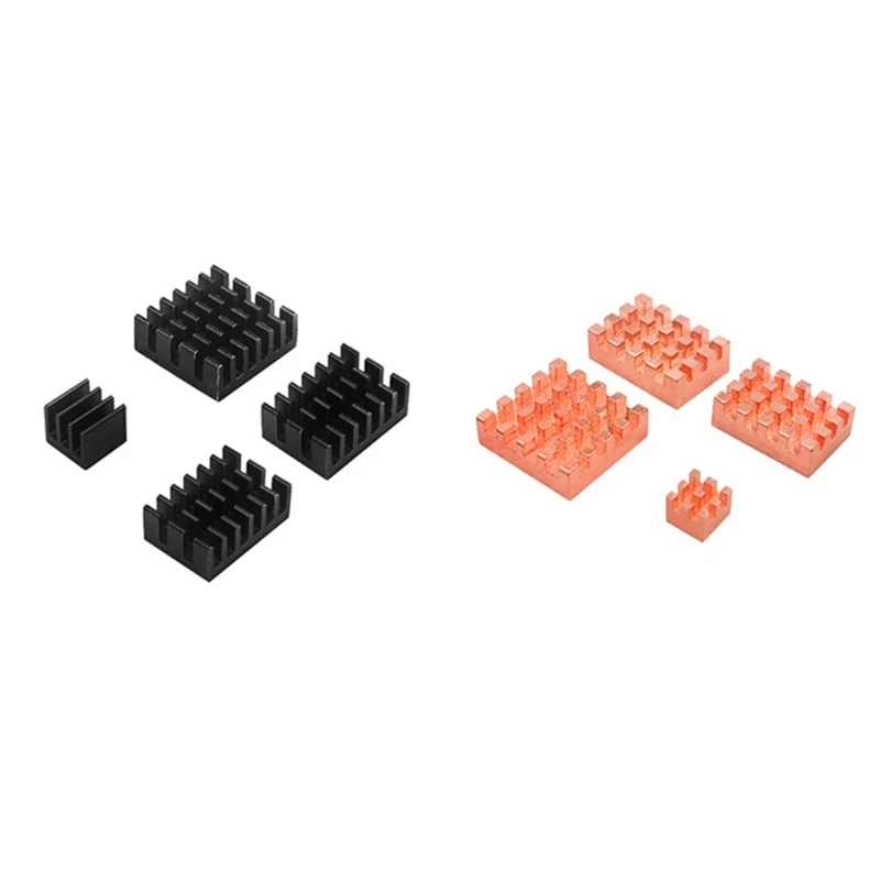 

4x Heat Sink Cooling Pad Radiator For OrangePi 5 Cooling Pads Copper / Aluminum