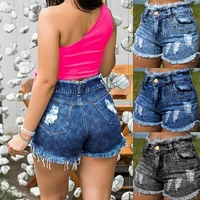 sexy tassel jeans for women 2022 summer new high waist fashion ripped fringed denim shorts