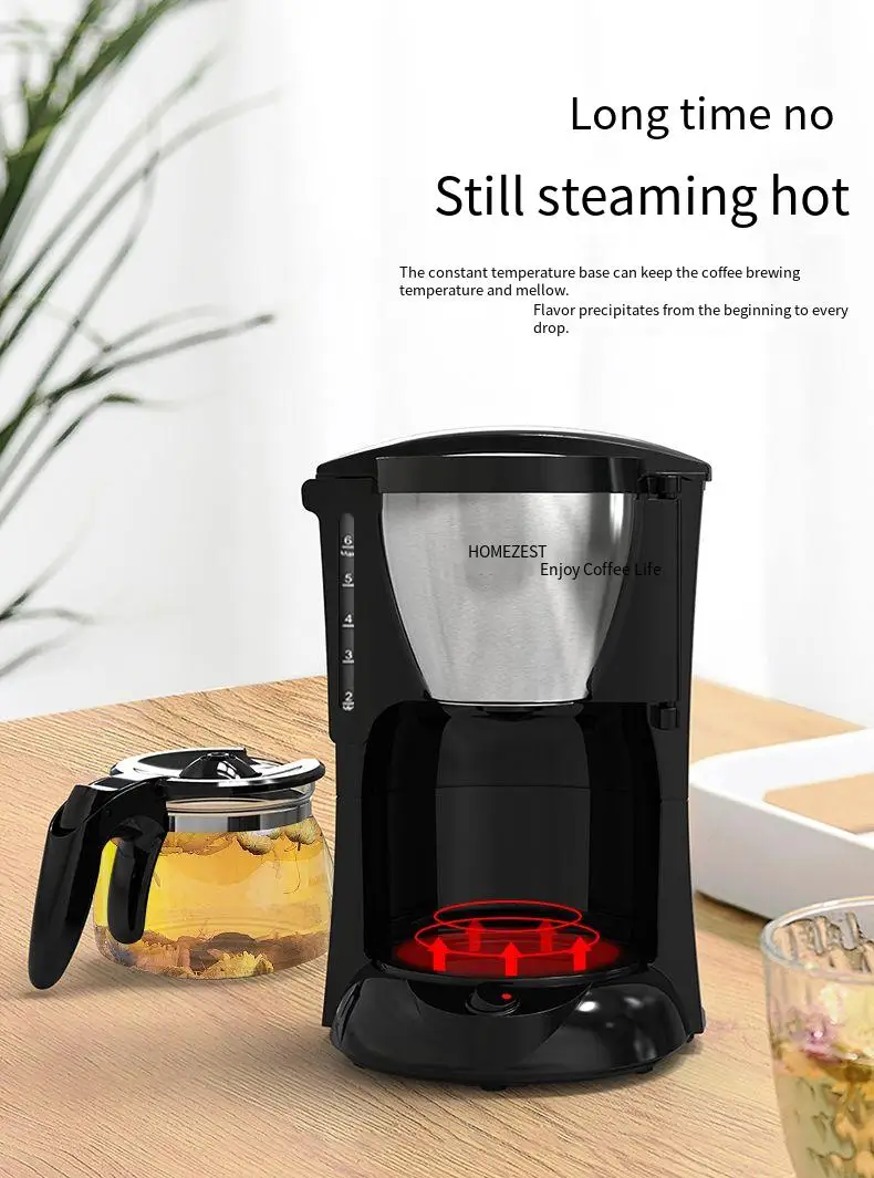 Домашняя маленькая американская полностью автоматическая офисная Кофеварка