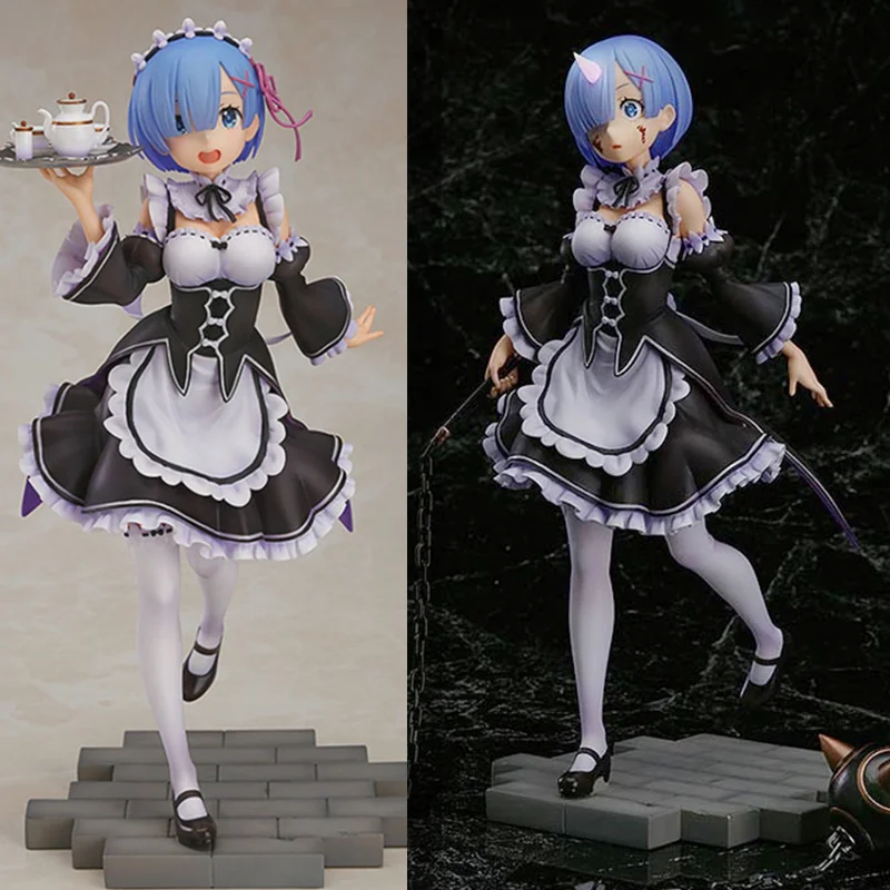 

Фигурка Рем из аниме «Re:ZERO Start Life in other World», экшн-фигурка со сменным лицом, фигурка Рем, Коллекционная модель, игрушки, 24 см