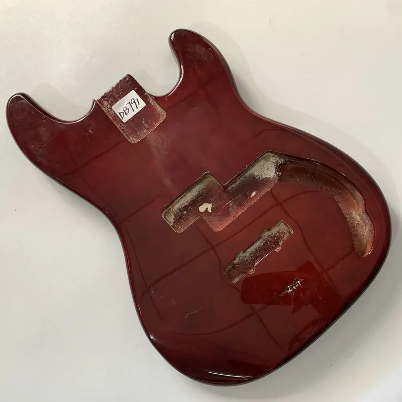 DB791 Винно-красный цвет твердая липа электрический бас-корпус модель PJB