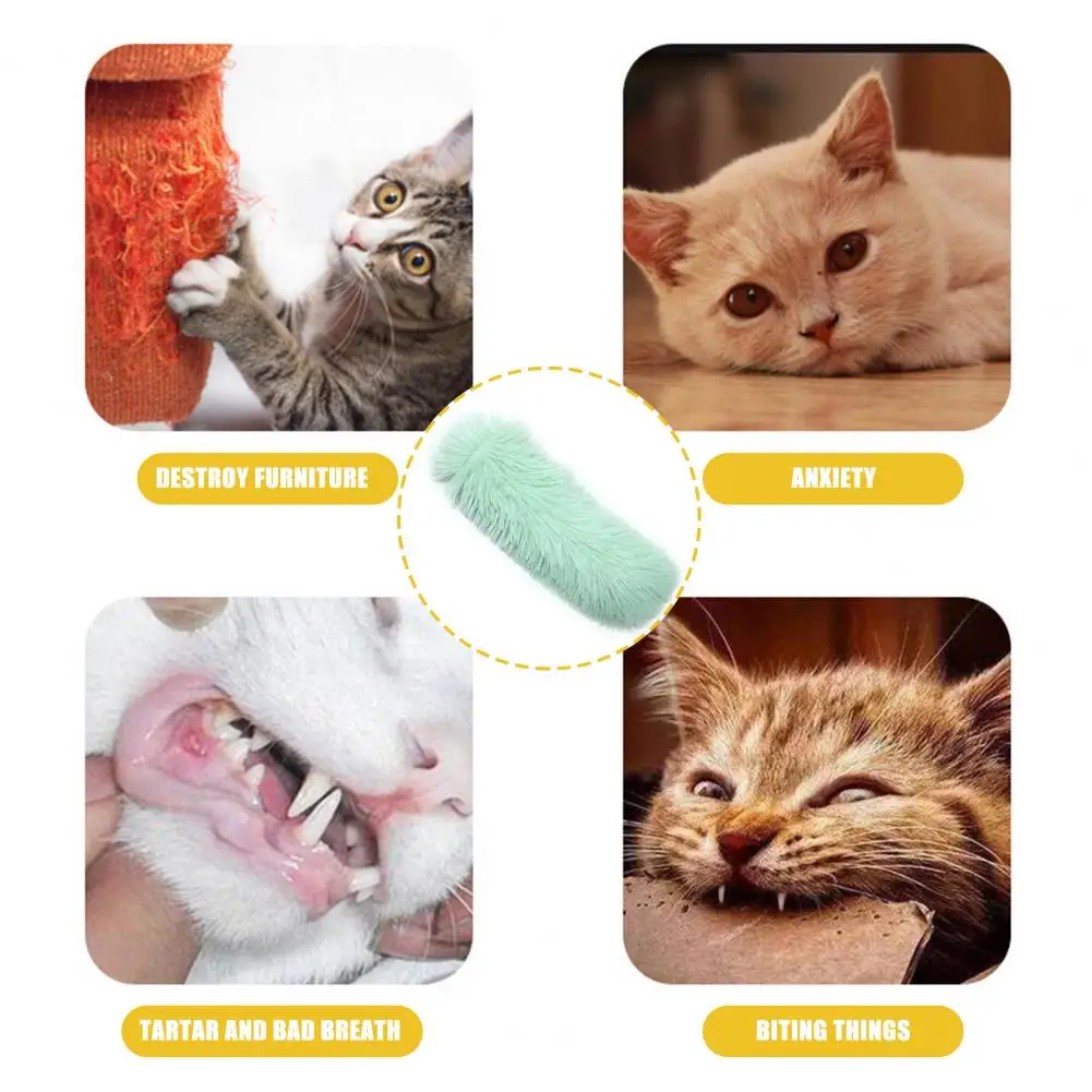 

Natural Catnip Toy for Cats Durable Cat Toys Bite-resistant Plush Chew Toys Catnip Teething Toys for Indoor Kittens for Chewing