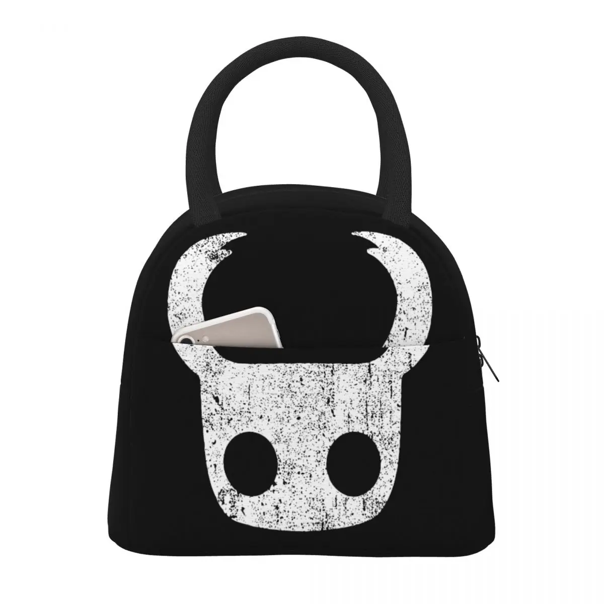 

Lunch Bags for Men Women Hollow Knight Insulated Cooler Portable Picnic Work Game Canvas Tote Bento Pouch