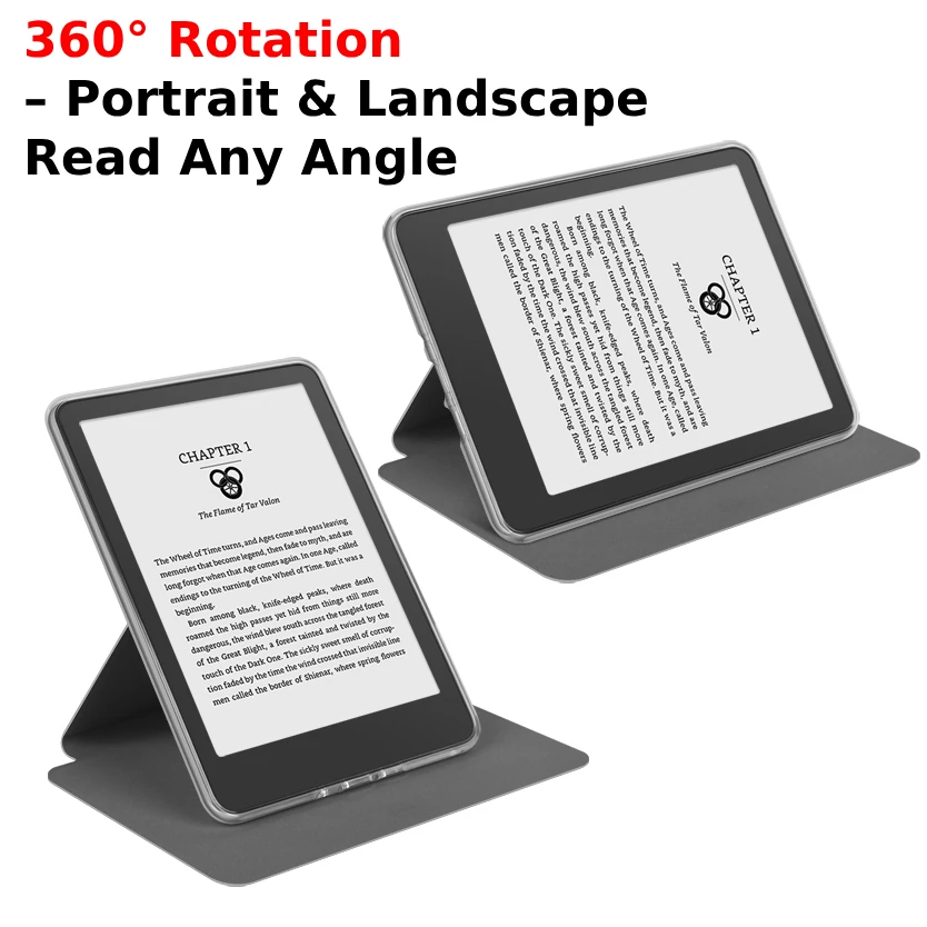 Фото Чехол для Kindle Paperwhite 7th 6th 5th Gen 6 дюймов 360 °   Вращающийся магнитный съемный чехол-подставка из искусственной кожи для сна/пробуждения DP75SDI EY21 №4