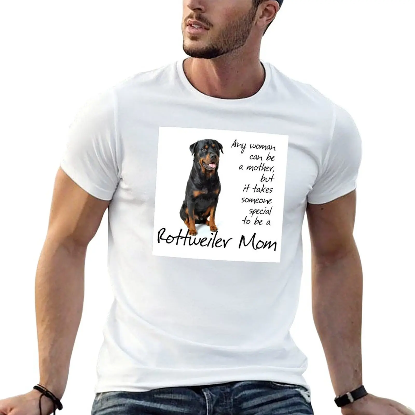 Фото Футболка Rottie Mom с модным принтом №1
