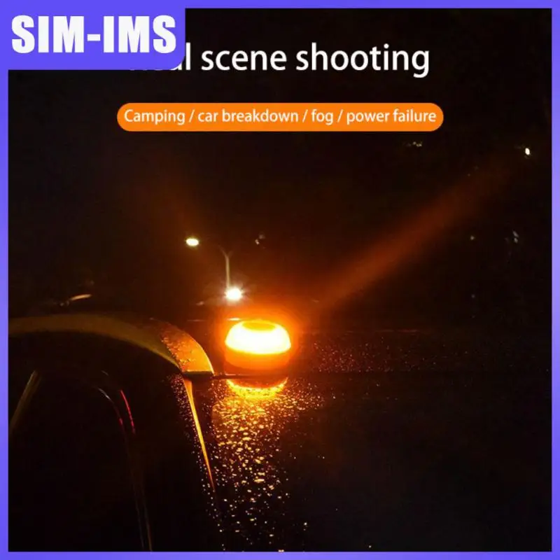 

1pcs Rechargeable Road Accident Lamp Led Flashing Warning Light Strobe Light V16 Flash Beacon Safety Accessory Magnetic