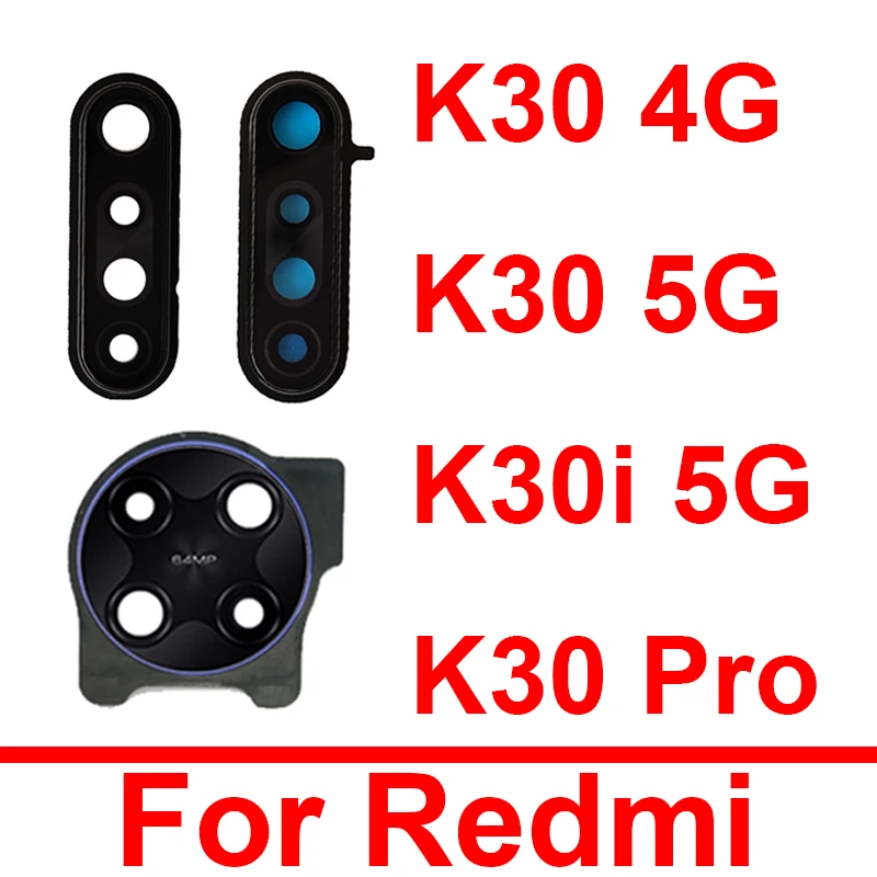 

Задняя крышка для объектива камеры, стеклянная рамка для Xiaomi Redmi K30 K30 Pro 4G, задняя крышка для камеры, рамка с наклейкой, запасные части