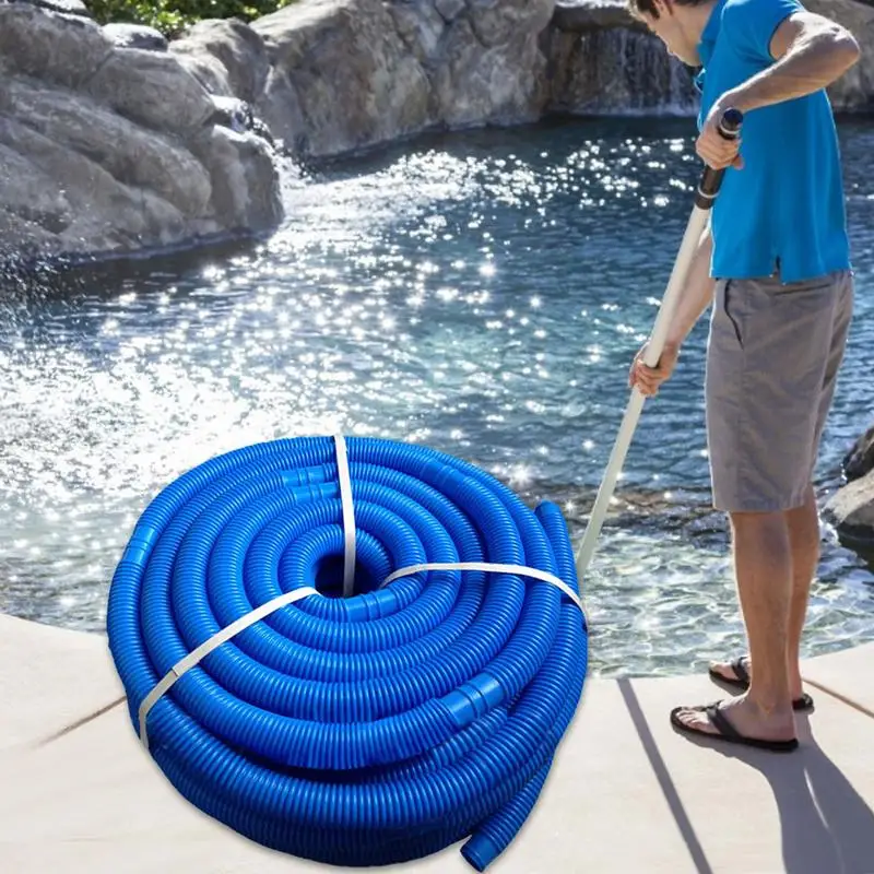 

6m Swimming Pool Hose Pool Vacuum Cleaner Hose Suction Inground Swimming Pools Chlorine UV Resist Pipe Water Replacement Pipe