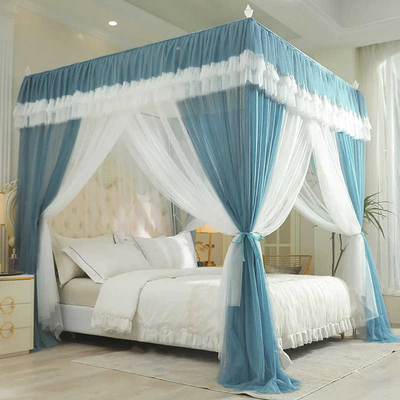 Anti Mosquito Net Baby Double Bed Canopy Frame Moskitiera Beds Furniture Yx50mn