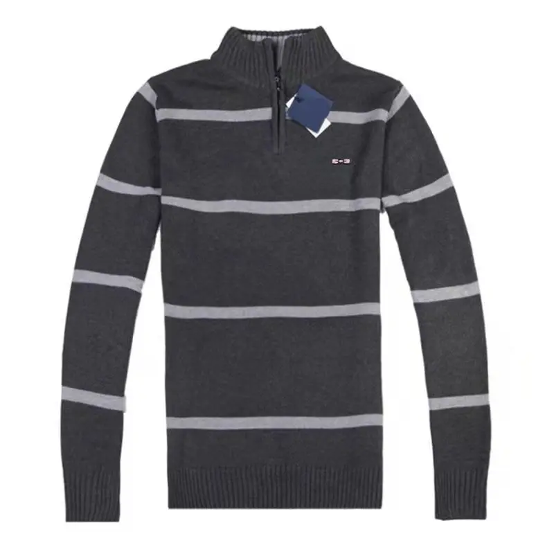 High Quality Men Rugby New in Sweaters Homme Autumn Winter Knitted Sweater Male Zipper Knitwear Mens Designer Clothes