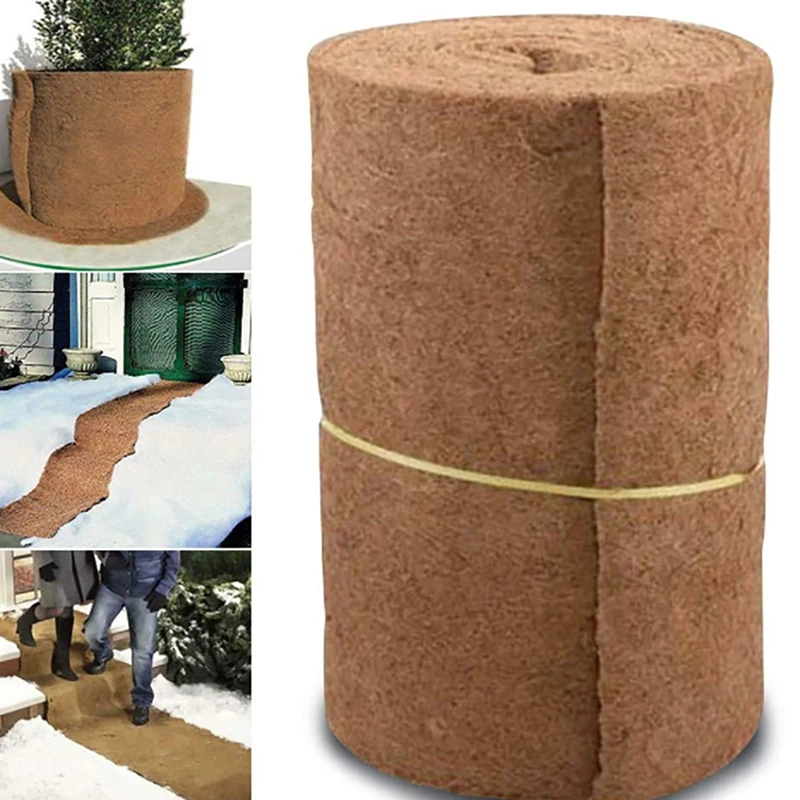 

New Coconut Palm Mat Natural Moisture-Proof Flower Pot Mat Carpet Non-Slip Liner Bulk Roll Mat Reptile Carpet Cushion