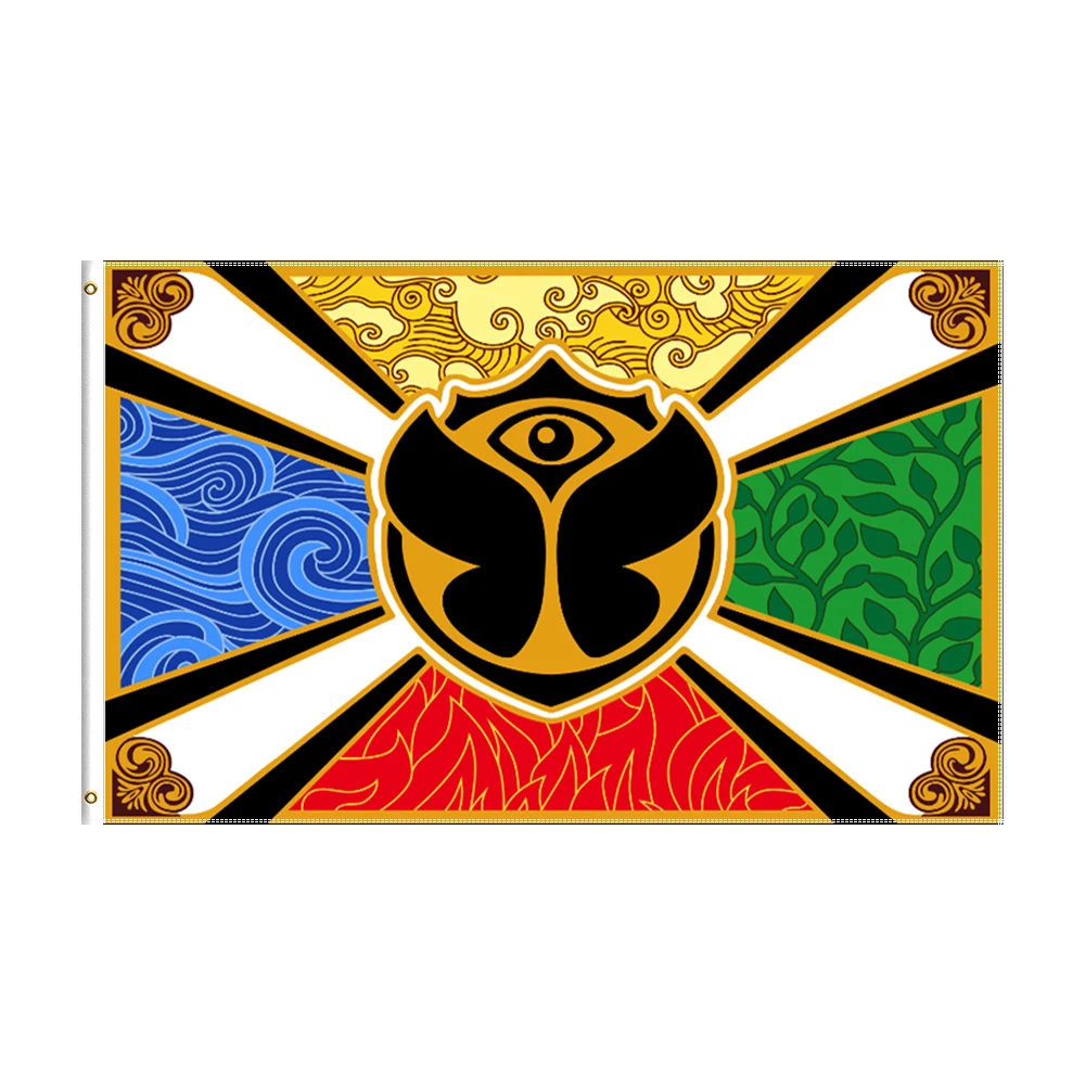 

3x5 Ft Tomorrowland Flag Polyester Printed Pop Music Banner For Decor