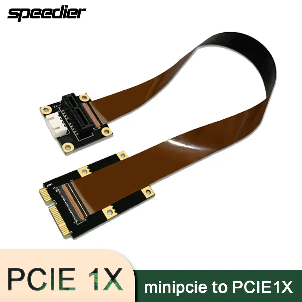 Материнская плата Mini PCIe к Pcie1x кабель адаптера карты Mini PCI-E 1x удлинитель кабеля 10 см 30 см