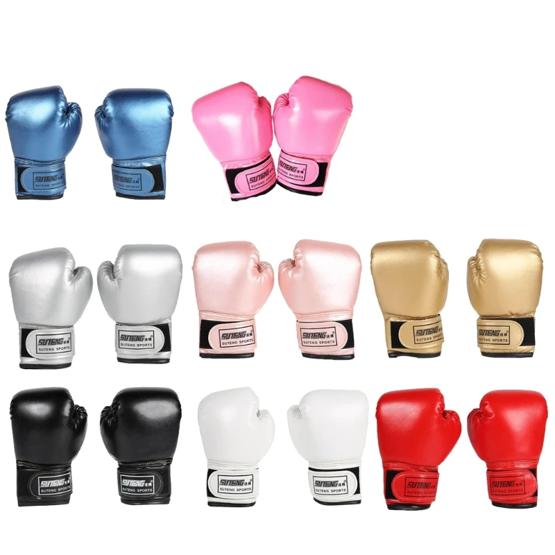 

3-10 Yrs Kids Boxing Gloves for Kids Children Youth Punching Bag Kickboxing Muay Thai Mitts MMA Training Sparring Gloves