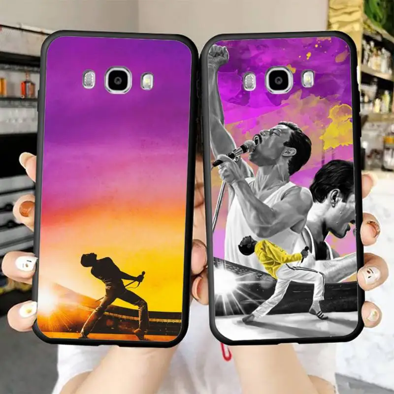

Queen Freddie Mercury Phone Case for Samsung J 2 3 4 5 6 7 8 prime plus 2018 2017 2016 core