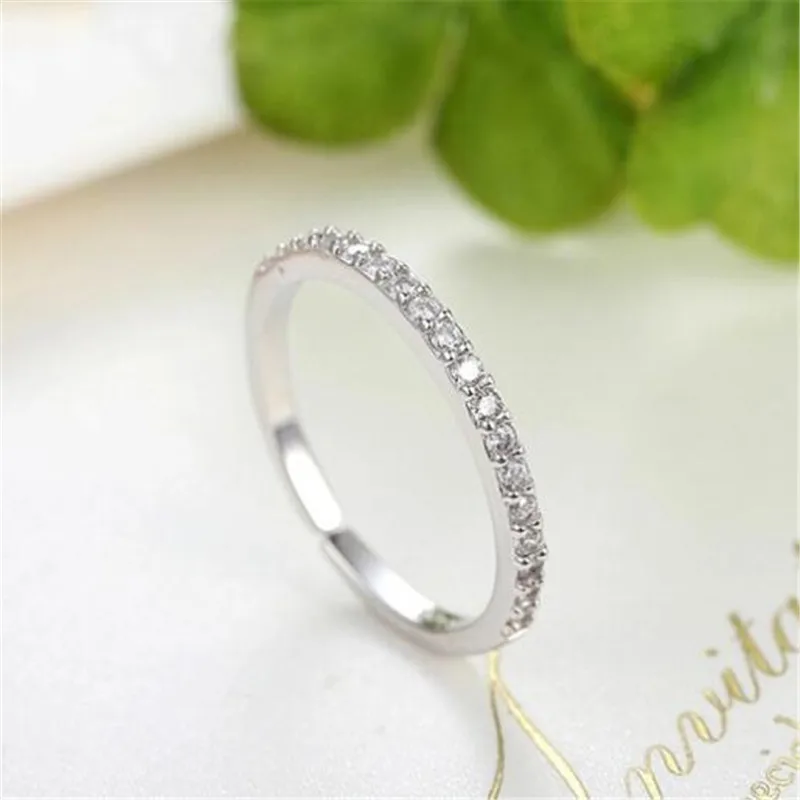 

Женские регулируемые кольца из серебра 925 пробы, с фианитом