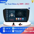 Автомагнитола 2DIN, 8 + 128 ГБ, Android 10, мультимедийный видеоплеер для Seat Ibiza 6j 2009-2013, GPS-навигация