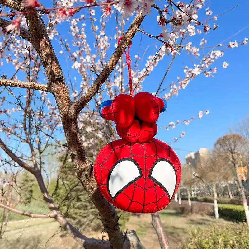 

20cm Marvel SpiderMan Plush Toys Kawaii Cartoon Stuffed Doll Model PP Cotton Car Decoration Children's Pendant Toys Boy Gifts