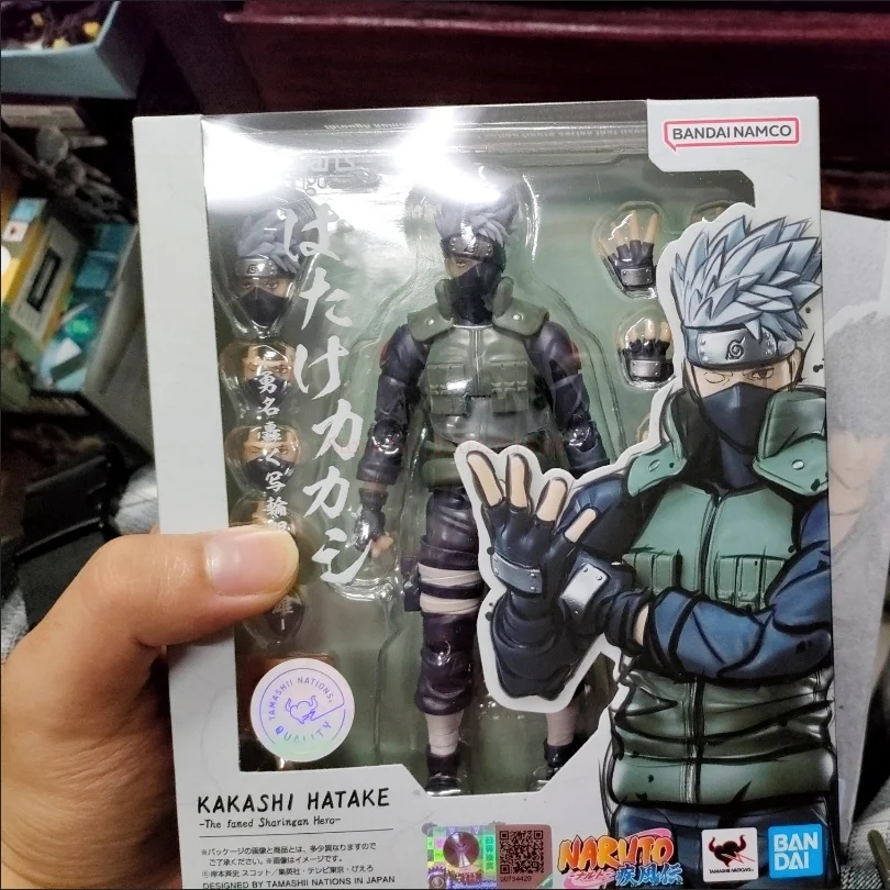 

Original Anime Naruto Shippuden Figure Shf Hatake Kakashi 2.0 The Hero Of Sharingan Pvc Action Model Figure Toys Collect Kids